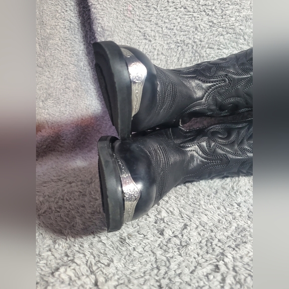 Laredo Mens Mccomb Round Toe Casual Boots Mid Calf - Black - Size 9 D - Picture 12 of 16